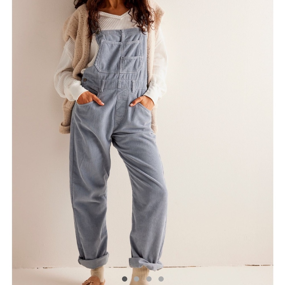 Free People Ziggy Cord Overalls XS